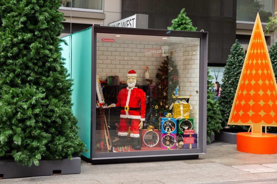 Rundle Mall’s LEGO window display this Christmas Eventalaide